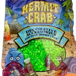 FMR Hermit Crab Bright Green Sparkle Pieces Decorative Base Gravel 3 Oz Pack